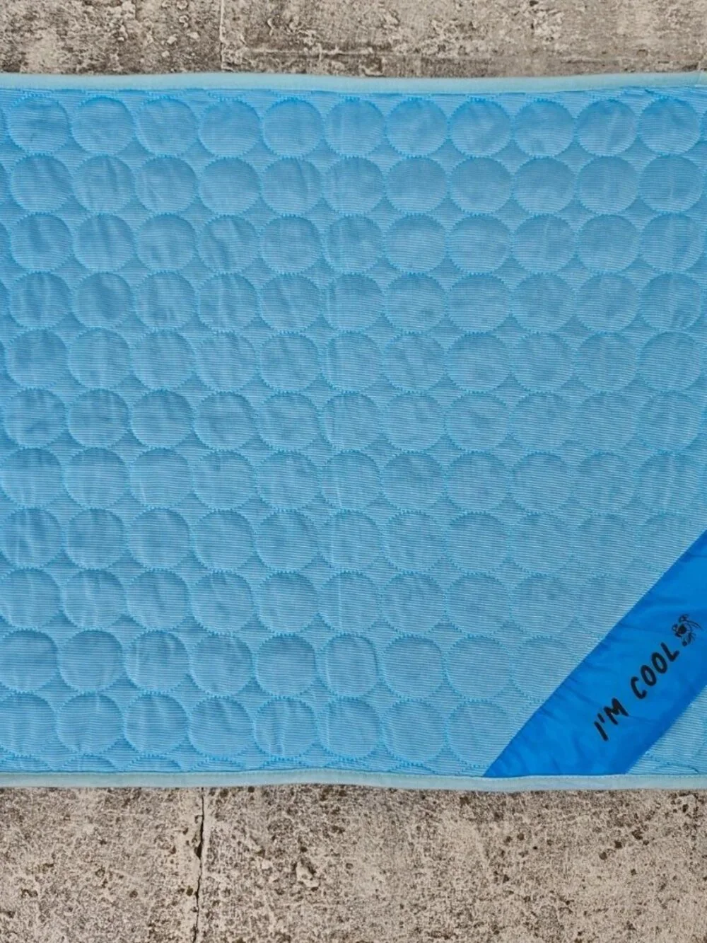 Inspector Tail Pet Mat Self Cooling Mat for Dog Blue Cool Core Fabric Mesh New